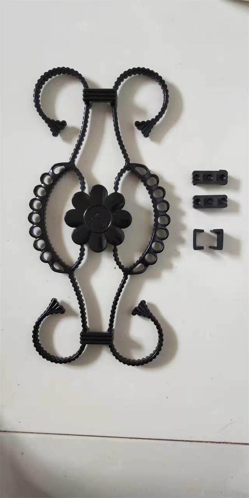 锌钢组装护栏配件塑料蝴蝶花 海马花 宝瓶花量大需要订做厂家直销