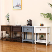 云东方美式 卧室柜北欧现代小柜子储物柜床边柜 床头柜简约实木欧式