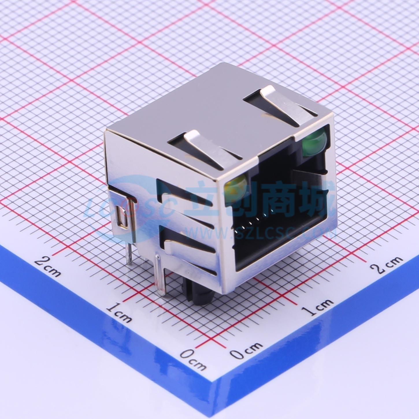 DS1128-09-S8B8S以太网连接器带LED有屏蔽可开票