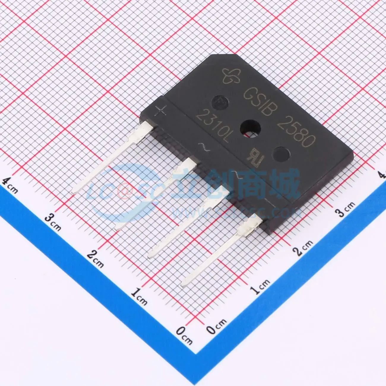 全新GSIB2580-E3/45整流桥 封装：GSIB-5S 耐压:800V 电流:25A可