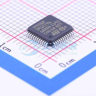 全新正品STM32F091CCT6 LQFP-48(7x7) 单片机(MCU/MPU/SOC)可开票