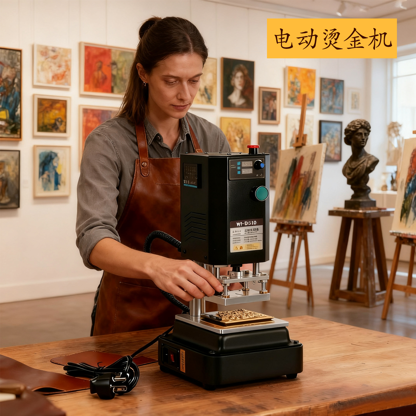 小型纯电动热压烫金机烫印机