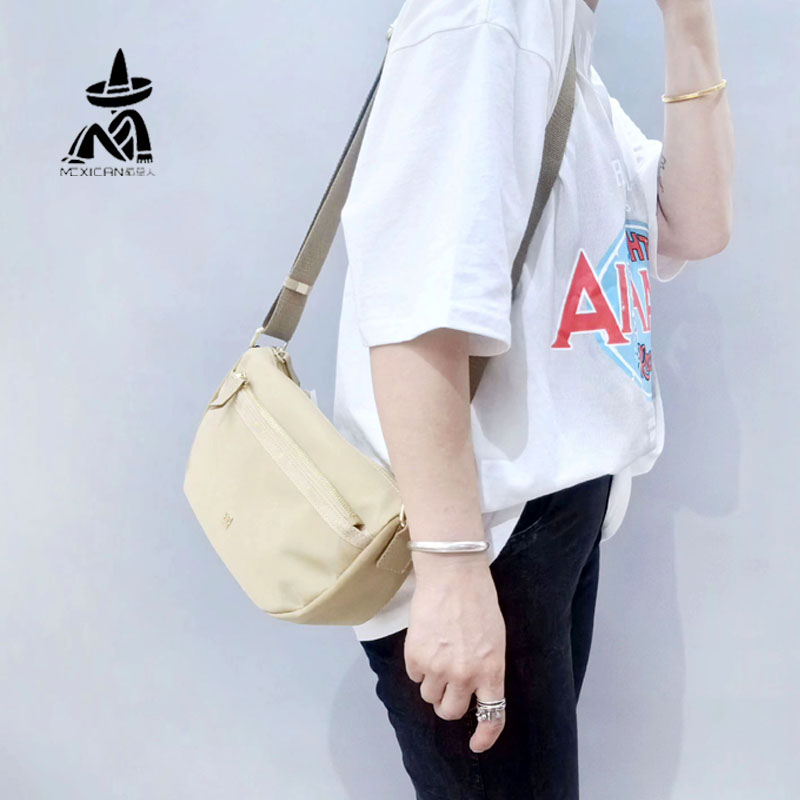 稻草人女包女士布包2024夏季新款休闲糖果色品牌牛津布单肩斜挎包