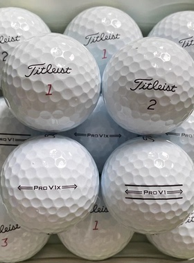 包邮高尔夫二手球Titleist三四层泰勒梅五层瞄准线远距离比赛用球