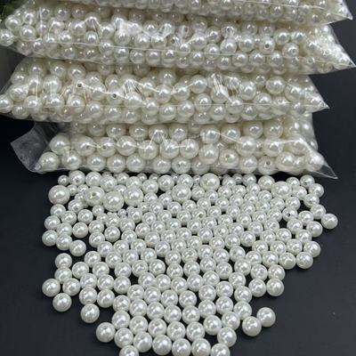 DIY手工材料ABS有孔仿珍珠 散珠手链串珠4-12mm diy手工饰品配件