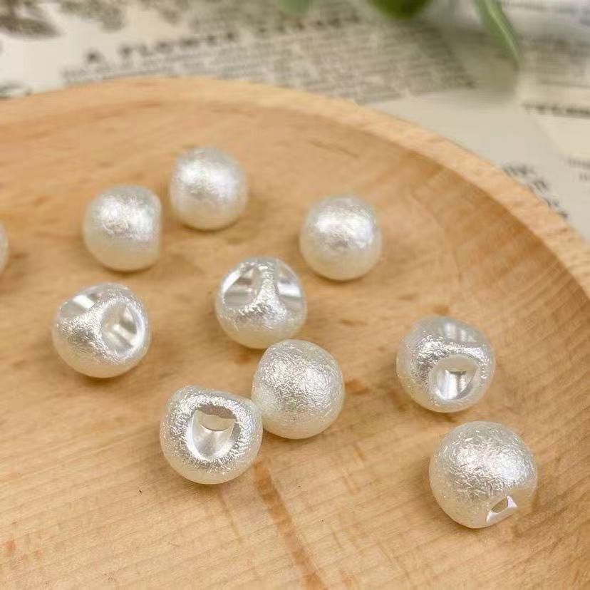 珍珠衬衫纽扣女衣服旗袍开衫上衣毛衣装饰小扣子白色配件DIY钮扣