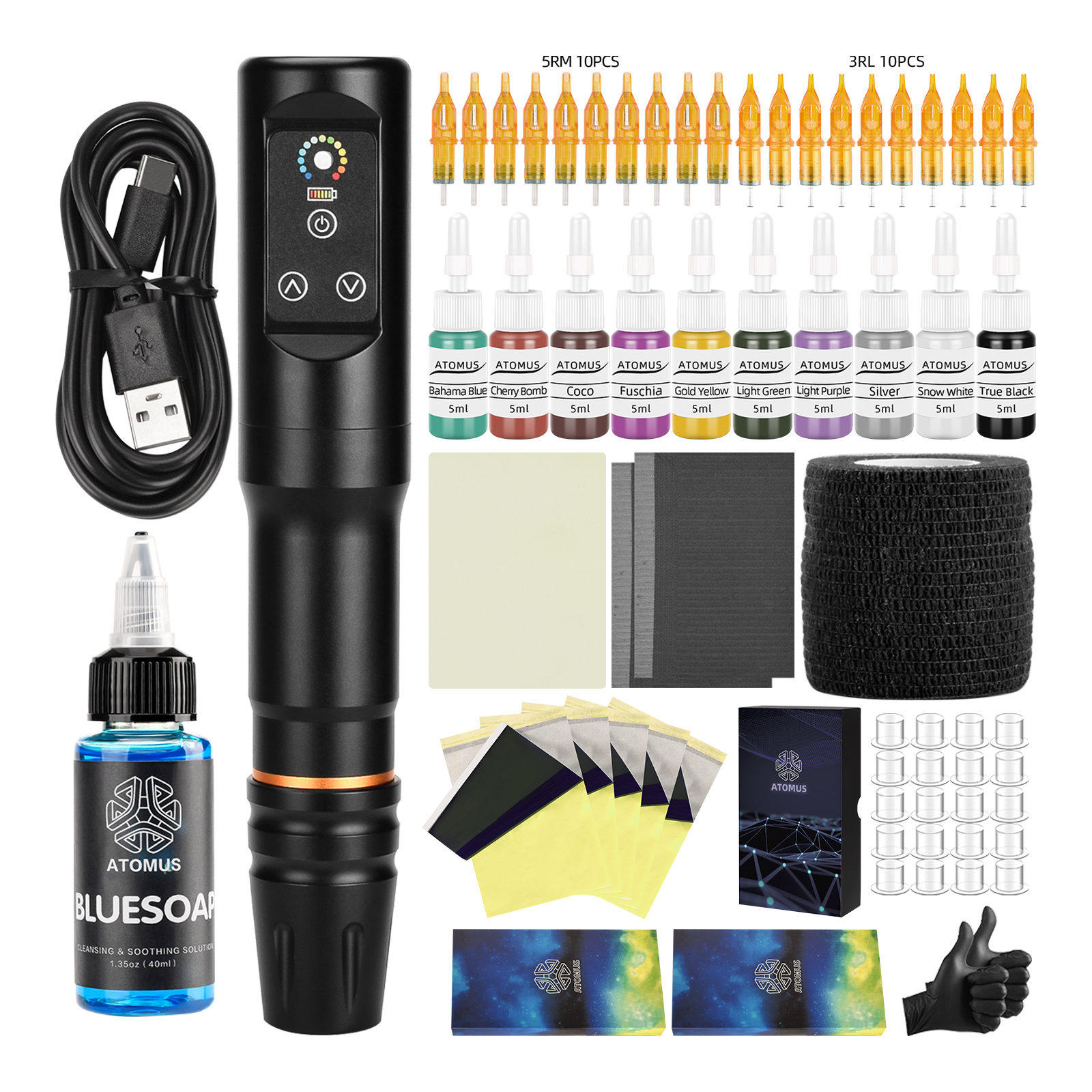 多色炫彩空心杯无线电源笔一体机套装WSTZ1019_01