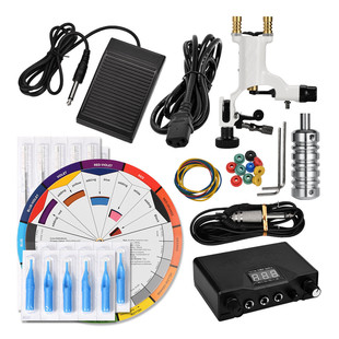 盒装 WSTZ0079_01 多色蜻蜓纹身机色轮练习配件套装