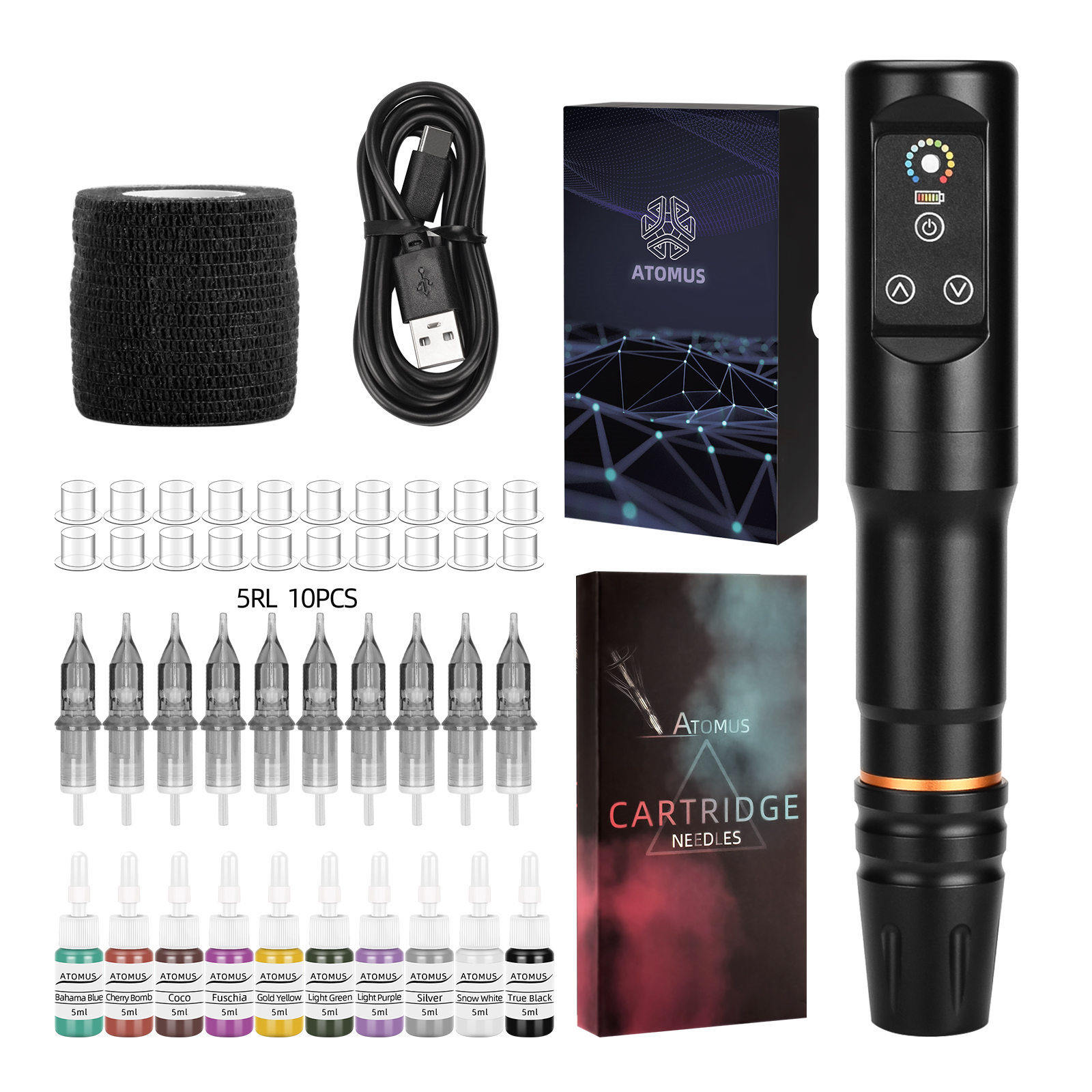 多色炫彩空心杯无线电源笔一体机套装WSTZ1029_01