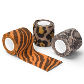 花纹5cm宽无纺布1.8米纹身弹力自粘绷带 吸汗防滑透气弹性手柄用