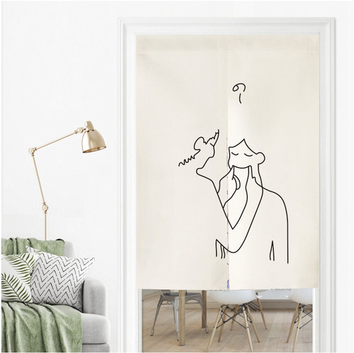 ins风宿舍床头房间书柜隔断帘