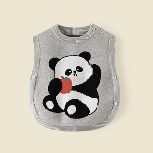 婴儿马甲毛衣春秋外穿男童女童坎肩宝宝婴幼儿针织背心春款毛线衣