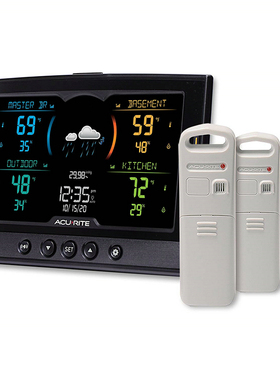 美国AcuRite 02083M家用无线天气预报器气压湿度计温度计气象站