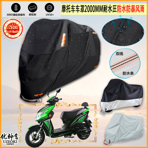 适用绿源 飞丰 HKF 5T4820 Z1牛津布摩托车衣防雨篷防晒防尘雨布