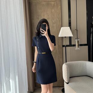 前台工作装女气质通勤夏季导购美容院牙科口腔酒店接待连衣裙职业