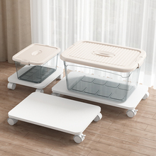 可移动收纳箱底座托盘桌下一字板摆放架办公室打印机收纳架置物架