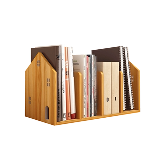 北欧田园ins风学生书架桌面置物架宿舍家用桌上书本收纳架分格架