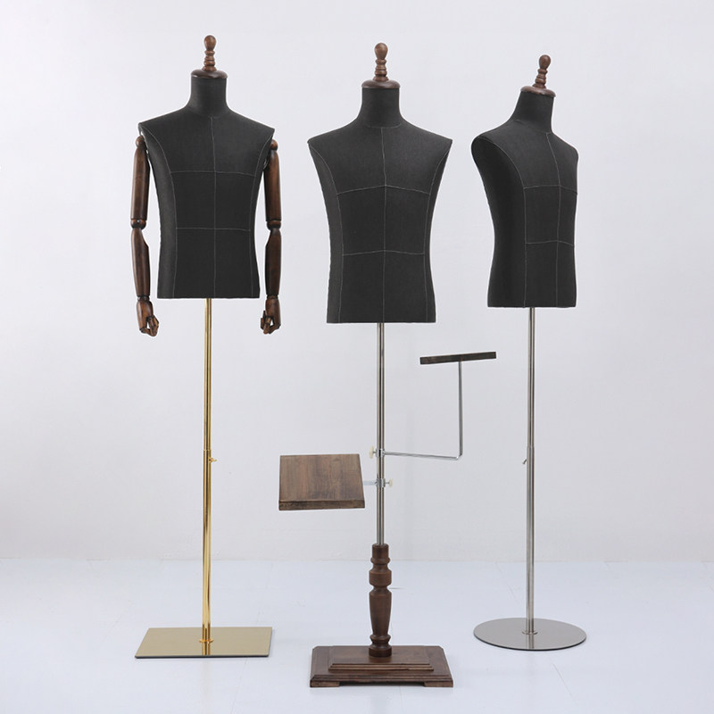 模特道具男全身人台服装店西服展示架 橱窗假模 半身衣架