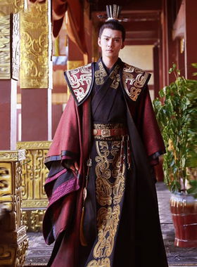 古装汉朝皇帝皇上天子帝王大汉天子汉武帝刘彻三国孙权演出服戏服
