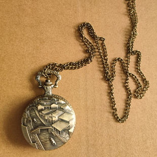 清朝民国老爷地主服装道具怀表复古吊坠手链挂表老式自动翻盖手表