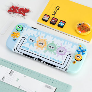 原创任天堂switch2保护套switch oled保护壳NS喷喷射战士硅胶手柄