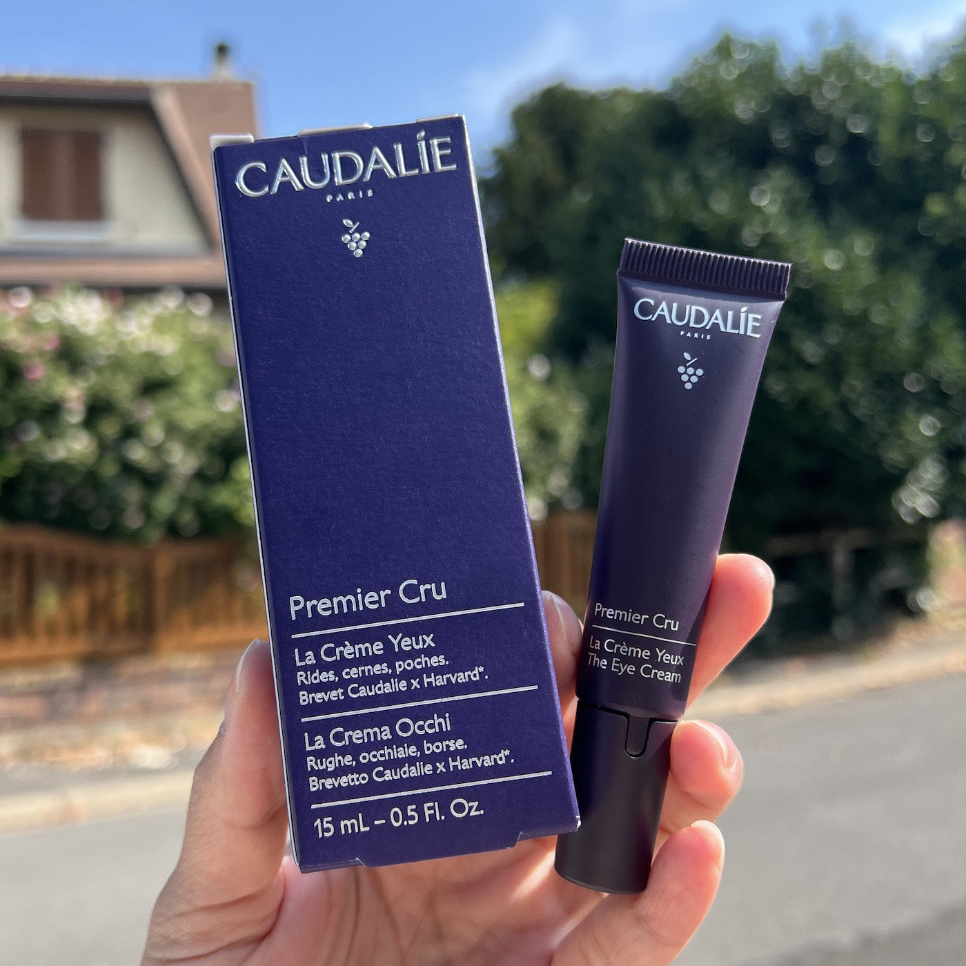 CAUDALIE欧缇丽尊贵璀璨逆时光青春再现修护抗皱眼霜15ml淡纹紧致