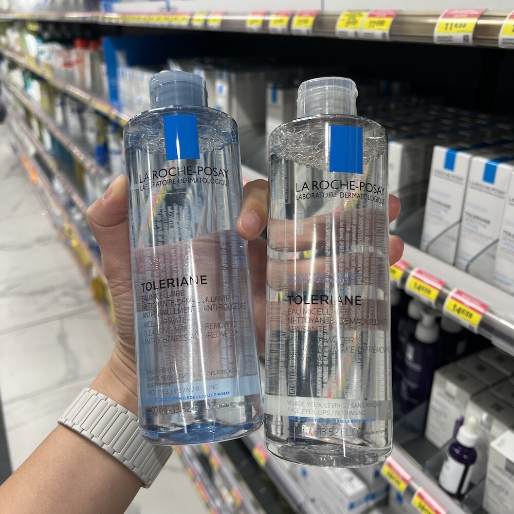 新版理肤泉特安舒缓粉标蓝标卸妆水400ml 抗红温和不刺激无香