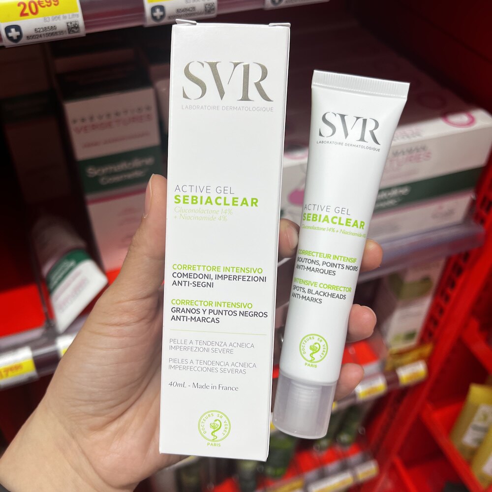 SVR舒唯雅ACTIVE GEL控油清痘啫喱40ml水杨酸疏通闭口粉刺淡痘印