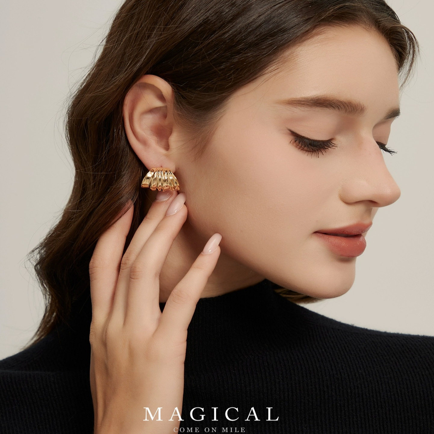 米乐 925银针耳环女小众气质个性耳钉轻奢高级感冷淡风百搭耳饰,饰品/流行首饰/时尚饰品新,耳环,淘宝优惠券,粉丝福利购,淘宝优惠卷