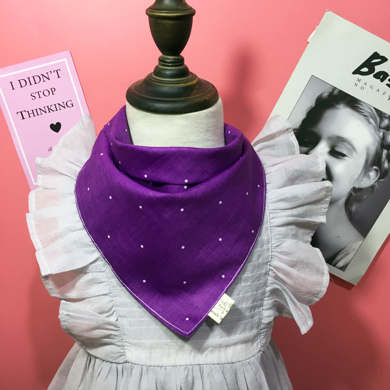 高端洋气夏款新巨献格子带三角巾