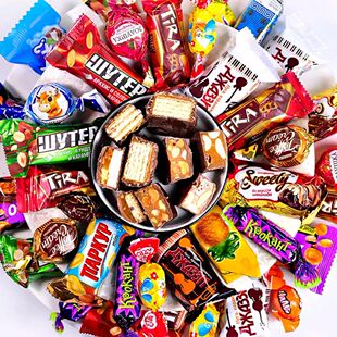 俄罗斯进口多种口味混合糖500g/袋（口味/种类随机）喜糖年货零食