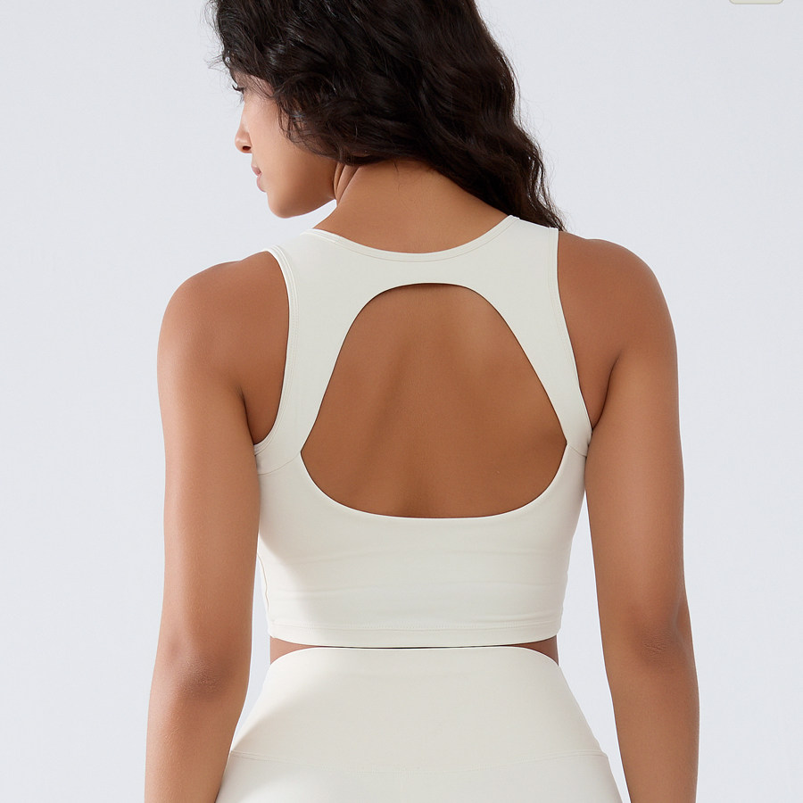 镂空美背瑜伽服上衣女士带胸垫运动背心防震聚拢训练跑步健身内衣,运动/瑜伽/健身/球迷用品,瑜伽背心,淘宝优惠券,粉丝福利购,淘宝优惠卷