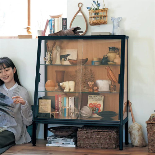 玻璃柜展示柜宸泞木作整装灯日式