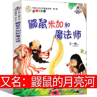 书非注音版 鼹鼠 月亮河正版 二年级三年级四年级王一梅童话系列一年级二年级三年级课外书王一梅 精品集又名鼹鼠米加和魔法师