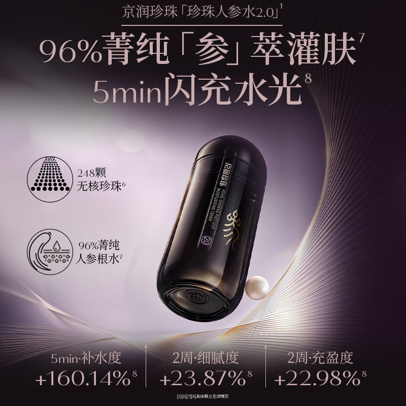 京润珍珠抗皱淡纹人参蜜养矜贵水