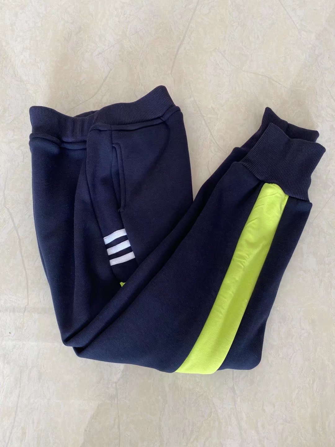 运动裤男女园服绿色小学生蓝色藏青校裤春秋冬季加绒加厚校服裤子