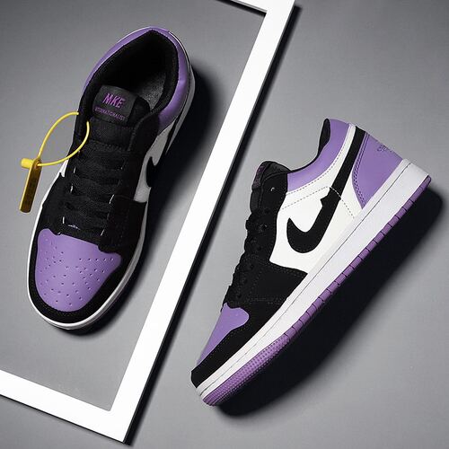 正品AJ男鞋dunk黑白熊猫低帮板鞋莆田官方旗舰店aj1烟灰运动鞋女