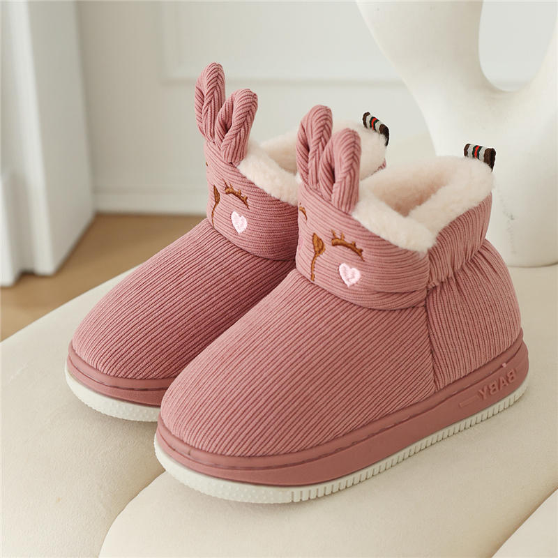 中大童亲子包跟棉拖鞋加绒棉鞋