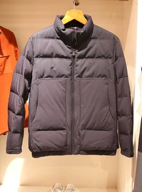 金利来GY商务立领羽绒服男短款深灰色保暖外套专柜DGH0329-NKH11
