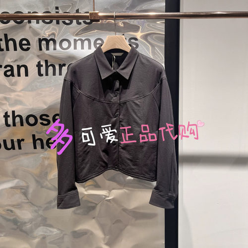 播衬衫2026秋季BDT3WD3067新款O型翻领短外套女宽松上衣月亮的诗