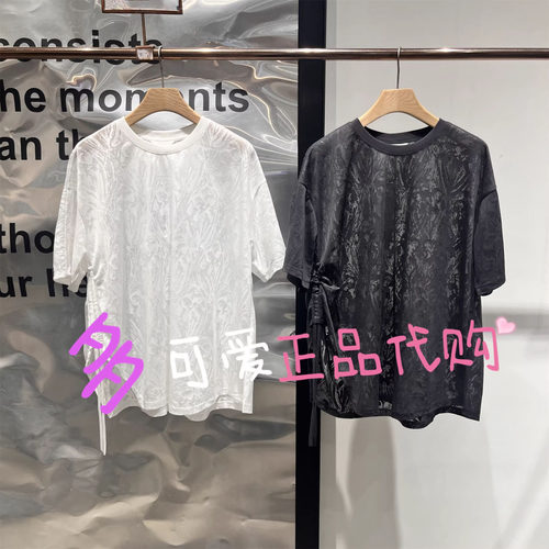 播T恤2026夏BDT2YD1746新款慵懒风圆领宽松短袖休闲上衣回忆过往