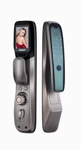 全自动带猫眼手机拍照指纹密码锁家用防盗门大门铁门智能锁指纹锁