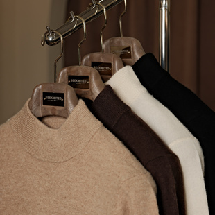 SEEKMITED秋冬针织羊毛衫半高领男士打底衫百搭绅士套头长袖毛衣