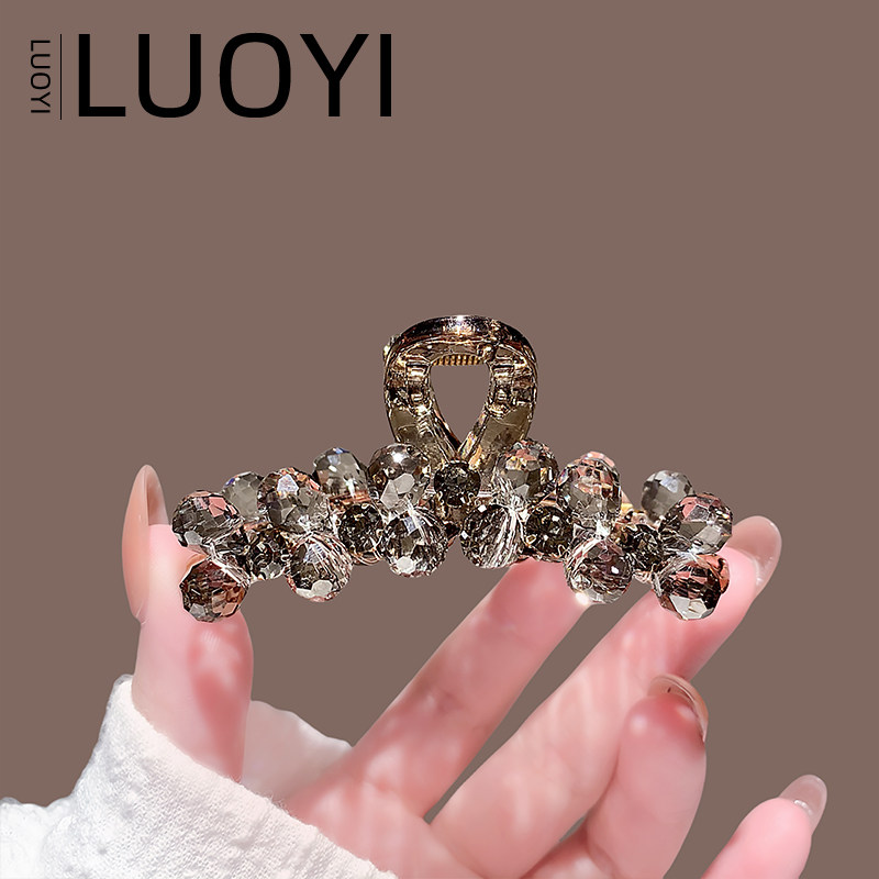 2025新款轻奢高级感水晶发卡