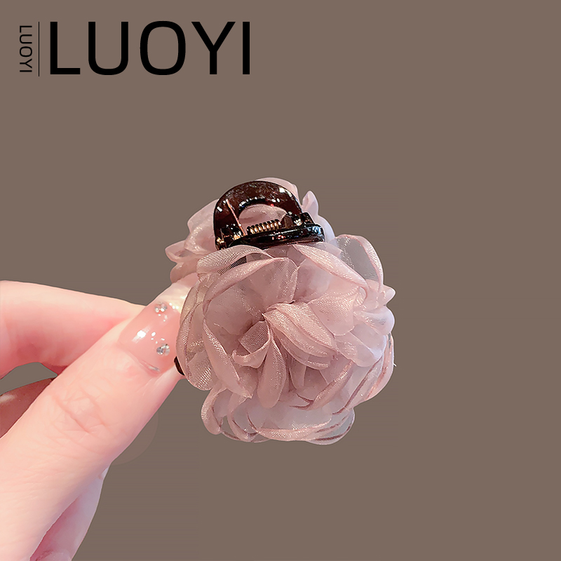 2025新款女气质玫瑰花抓夹