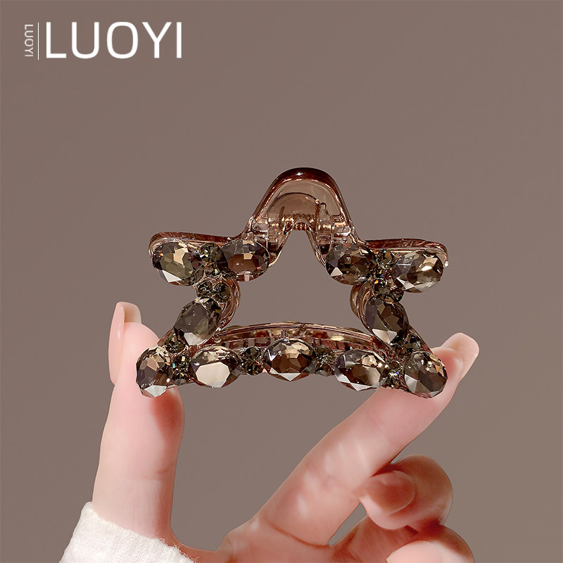 2025新款时尚高级感五星水钻抓夹气质鲨鱼夹大号发夹女后脑勺发抓,饰品/流行首饰/时尚饰品新,发饰,淘宝优惠券,粉丝福利购,淘宝优惠卷