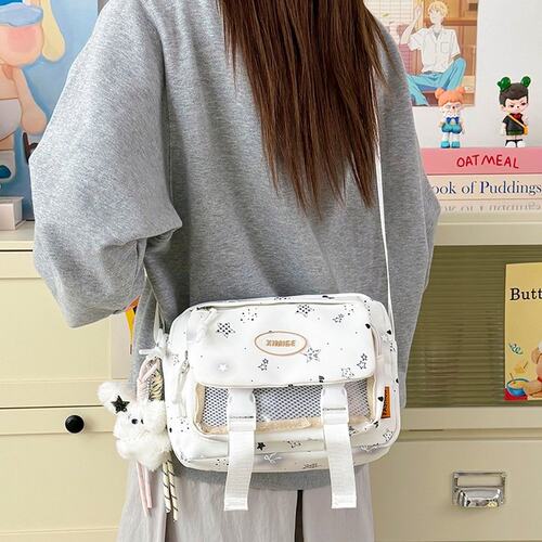 EMINI HOUSE大容量学生出行单肩少女时尚星星谷子痛包潮学院挎包