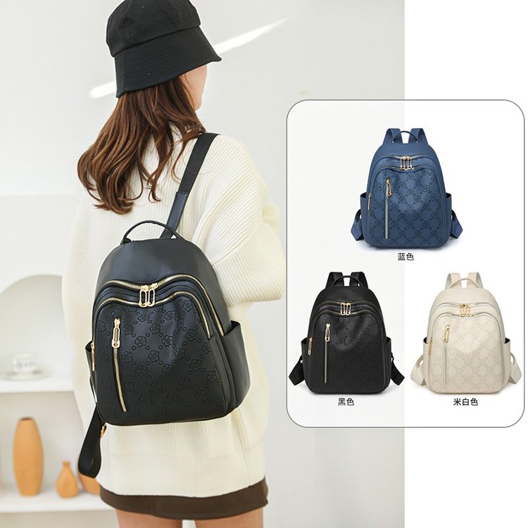 轻便丝绸大容量双肩背包女2023双肩包新款2024时尚休闲高质感书包