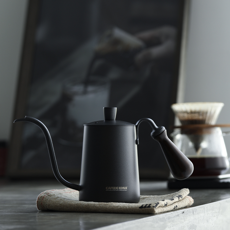 KONA咖啡手冲壶 360/600ML不锈钢水壶 实木把手细口壶 手冲咖啡壶在类目 餐饮具, 咖啡器具, 咖啡壶中 - 来自Buy2taobao.com提供专业的淘宝代购服务