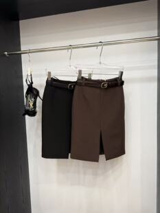 欧美时尚 夏季 包臀开衩一步裙韩版 半身裙高腰修身 气质中长裙潮 新款